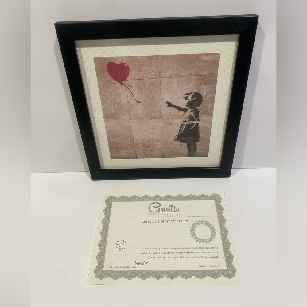 Limited Edition Banksy Girl with Balloon Print